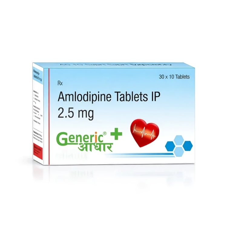 AMLODIPINE BESYLATE 2.5 MG TABS- GA