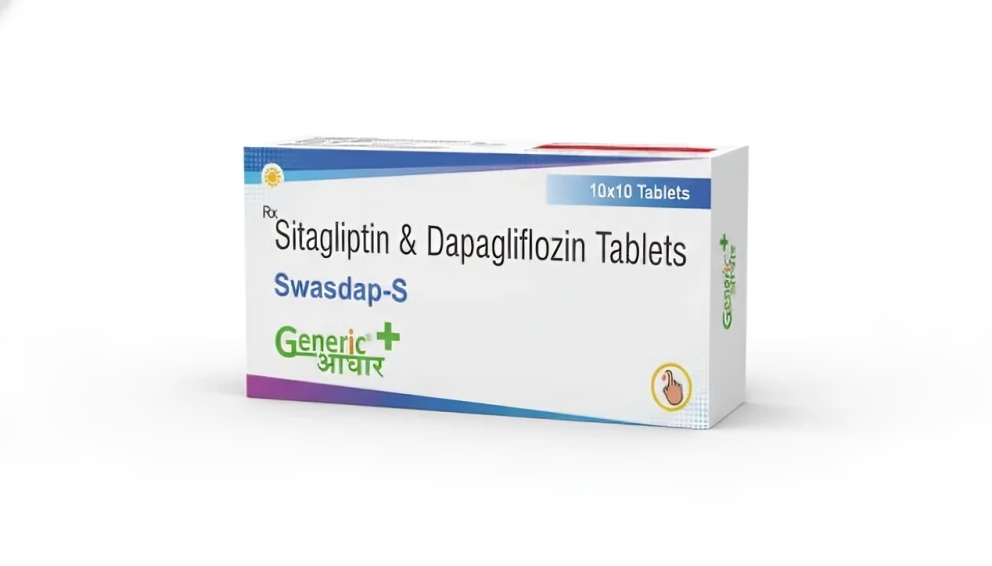 SITAGLIPTIN PHOSPHATE 100 MG + DAPAGLIFLOZIN 10 MG TABS