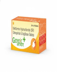 GLIMEPIRIDE 1 MG + VOGLIBOSE 0.2 MG +METFORMIN 500 MG (SR)TABS