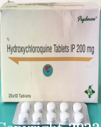HYDROXYCHLOROQUINE SULPHATE 200MG TABS