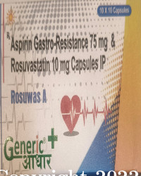 ROSUVASTATIN 10 MG + ASPIRIN 75 MG CAPS (ROSUWAS A 75)