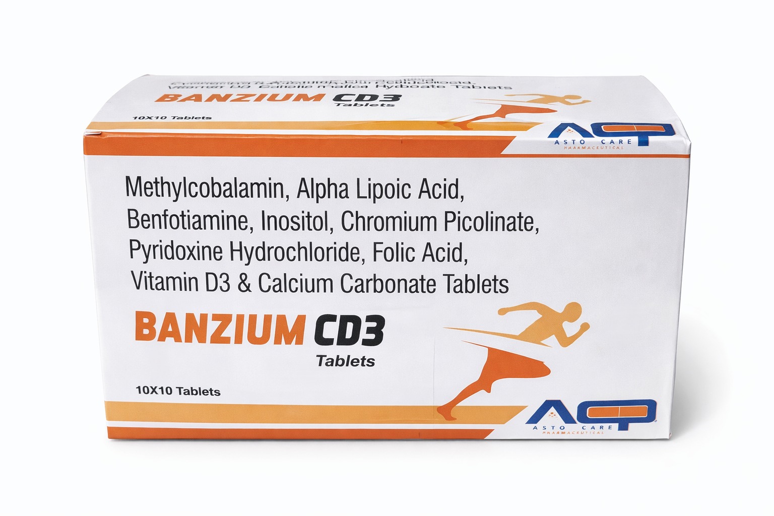 BANZIUM CD3 TABLETS (MULTIVITAMIN + NERVE SUPPORT + CALCIUM + VITAMIN D3)
