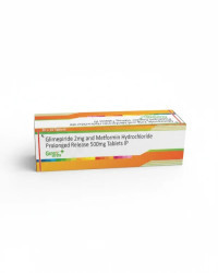 GLIMEPIRIDE 2 MG + METFORMIN 500 MG PR TABS (SWASGLIMET 2/500 )