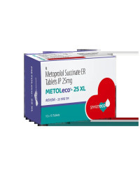 METOPROLOL SUCCINATE PROLONGED RELEASE 25 MG