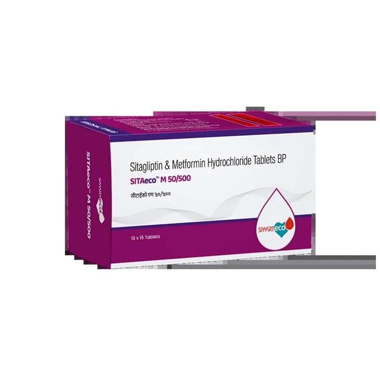 SITAGLIPTIN 50 + METFORMIN 500 MG TABLET